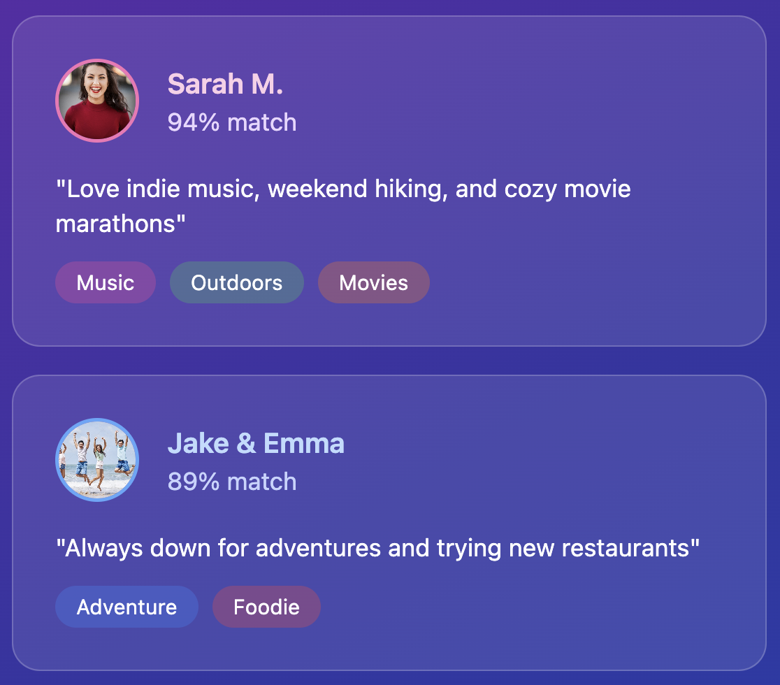 AI wishlist matches screenshot